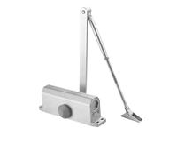 Chiudiporta Automatico Robusto Chiudiporta automatico con ammortizzatore idraulico da 25 kg a 80, velocità regolabile, ferramenta for porte chiusura ammortizzata e silenziosa(Positioning Silver L)