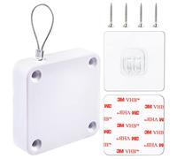 Chiudiporta automatico | sensore automatico senza fori | nessuna foratura | forza di trazione 1000 G | Chiudiporta auto con coulisse in acciaio per camera da letto/tempesta/casa