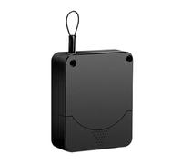 Chiudiporta Buffer Durevole Chiudiporta 81x65x25mm ABS Nero Previene Danni Alla Porta Filo Di Acciaio 1,5 Metri Muri In Mattoni Facile Per Uso Domestico Commerciale(1200g)