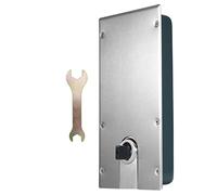 Chiudiporta Cerniera per Porta in Vetro in Acciaio, Cerniera a Terra con Buffer Idraulico Universale a Molla a Pavimento, 30,4X15,2X5,1Cm/12X6X2In 80~120Kg, Accessori per
