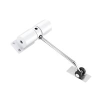 Chiudiporta Chiudiporta automatico in legno con chiusura a velocità regolabile in acciaio Chiusura lenta silenziosa del cancello for un buffer di ritorno della porta antincendio da 20 kg(White)
