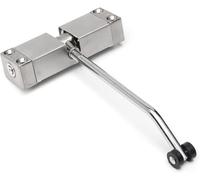 chiudiporta, Chiudiporta automatico regolabile a molla con chiusura a in acciaio inossidabile