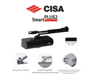 Chiudiporta Cisa Multiforza Smart Plus 2 art. C141603