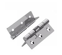 Chiudiporta con cerniera a molla in acciaio inossidabile Ritorno automatico piccolo mini hardware pieghevole a torsione(Inside-100-50mm-2pcs)