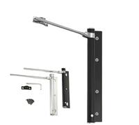 Chiudiporta in acciaio inossidabile - Interruttore di chiusura a battente Design pieghevole Adatto for case e uffici(Grey)