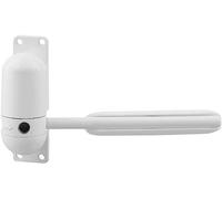 Chiudiporta, Porta fermaporta regolabile con chiusura a molla automatica montata in superficie