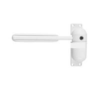 Chiudiporta regolabile, 2 Mini Chiudiporta Automatici A Molla Con Fermaporta Regolabile, Utilizzabili Sia All'interno Che All'esterno Montato regolabile(White)