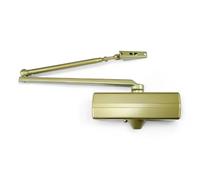 Chiudiporta regolabile con arresto per porte 85-125 cm forza regolabile valvola termostatica bronzo