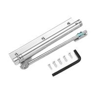 Chiudiporta regolabile da 50 kg Chiudiporta automatico in lega di alluminio Chiudiporta a chiusura morbida Hardware for porta resistente al fuoco(Chrome Small)