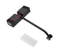 Chiudiporta regolabile silenzioso, in acciaio inox, con molla automatica per una chiusura fluida della porta, ferramenta per mobili, design resistente e silenzioso (nero)