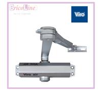 Chiudiporta aereo chiudi porte in alluminio multiforza VIRO 118.13.2.211 nero