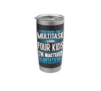 Chiunque può essere multitasking - padre e figli Bicchiere termico in acciaio inox doppia parete