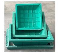 Chiusini for esterni con base e foro di trazione portatile, chiusini invisibili resistenti e portanti for vialetti/autostrade, parchi verdi, scuole, fosse settiche(B40*40CM/15.7 * 15.7IN)