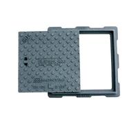 Chiusino botola "B125" in ghisa sferoidale a forma quadra (20 x 20 cm - 5 Kg)