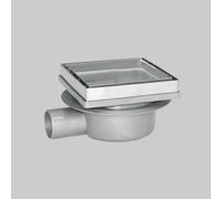 CHIUSINO CON PORTA PIASTRELLA 13x13 cm scarico Ø 40 mm