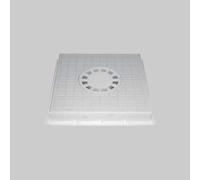 CHIUSINO CON SIFONE CENTRALE 40x40 cm Griglie Canaline Pozzetti Plastica