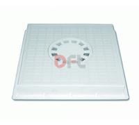 CHIUSINO CON SIFONE CENTRALE COMPLETO DI TELAIO CM. 40x40