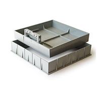 Chiusino/Coperchio CONTENITORE PVC con MANIGLIA e TELAIO misure varie