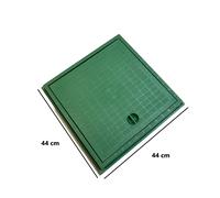 CHIUSINO COPERCHIO IN PLASTICA POLIPROPILENE CON TELAIO VERDE