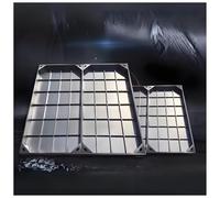 Chiusino E Telaio in Acciaio Inox, Invisibile Incassato Coperchi Quadrati per Fosse Settiche, Coperchio della Camera di Ispezione Rinforzato per Sistemi di Tombini(8cm,60 * 60cm/23.6 * 23.6in)