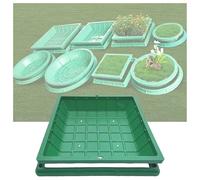 Chiusino in resina da incasso con telaio - Coperchio di ispezione circolare per scarichi, resistente e resistente alle intemperie, ideale per uso esterno(Square 60 * 60CM/23.6 * 23.6IN)