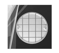 Chiusino invisibile in acciaio inossidabile, chiusino invisibile dal design incorporato, chiusino rotondo, for tombino for prato, cortile, fossa settica, vialetto(40cm/15.7in)