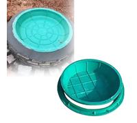 chiusino pozzetto Coperchio Per Tombino Invisibile In Resina Circolare Da 400, 500, 600, 700, 800, 900 E 1000 Mm, Coperchio Per Fossa Settica/copertura Decorativa Per Tubi Di Pozzi E Prati,(Inner dia-