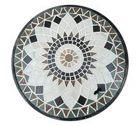 Chiusino Pozzetto in Pietra, Tombino per Pozzo Decorativo con 1 Gancio e Rete Protettiva, Coperchi Pozzetti per Cortile, Villa e Parco(White)