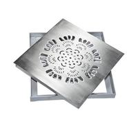 Chiusino Pozzetto Quadrata, Tombino In Acciaio Inox 304, Coperchio per Pompa di Sentina e Telaio, Tombino Carrabile per Fattoria, Patio, Marciapiede 30x30 40x40 50x50 60x60 cm(30x30x3cm/12x12x1.2in)