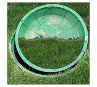 Chiusino Quadrato Prato Coperchio e Base per Fossa Settica, Coperchi Decorativi Invisibili per Tombini, Commerciale Coperchio di Ispezione in Resina da Incasso(Round 100 * 100CM/39.4 * 39.4IN)