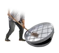 Chiusino rotondo in acciaio inox,pozzetto di ispezione invisibile, pozzetto di copertura quadrato,pozzetto di copertura for fognatura, chiusino in acciaio incorporato(40cm/15.7in)