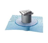 CHIUSINO SIFONATO IN ABS 100x100 C/RETE mm 100 X 100