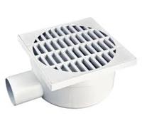 Chiusino sifonato in pp con scarico laterale (cm 20x20 e scarico Ø50)