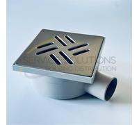 Chiusino sifonato SCARICO LATERALE sc.50mm griglia inox