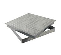 CHIUSINO ZINCATO PER CISTERNA PIANO RINFORZATO H. CM.5 (cm 45x45)