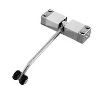 chiusiporta, 1pc Maniglia di arresto del garage Gancio condizionatore Apri cancello Hardware regolabile in lega alluminio Argento