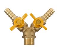 Chiusura a 3 vie con sfera a Y in ottone per connettore per tubi di petrolio e