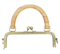 Chiusura a bacio in alluminio, chiusura a bacio in alluminio 20/25 cm, cornici for borse in metallo quadrate goffrate/lisce, chiusura a bacio con manico in legno, staffe for cucire borse fai da te, st