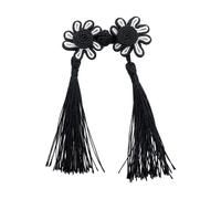 Chiusura a bottone a forma di fiore per cucire a mano Chiusura a nodo cinese Cheongsam bottoni rana nappe gancio fibbia Tang Suit decorazione borsa ornamento