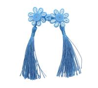 Chiusura a bottone a forma di fiore per cucire a mano Chiusura a nodo cinese Cheongsam bottoni rana nappe gancio fibbia Tang Suit decorazione borsa ornamento