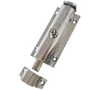 Chiusura a catena con chiavistello a filo for porta, chiusura a cilindro scorrevole di sicurezza interruttore a molla in lega zinco(5 inch :14 * 4 * 2.5cm)