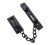 Chiusura a catena for porta di sicurezza con protezione nera in acciaio inossidabile for visualizzazione e ventilazione