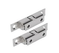 Chiusura a doppio rullo con sfera, Chiusura con doppia rotella for anta dell'armadietto Ottone Oro Argento 40-60mm 1 3 5 pz(Silver-50mm,1PC)