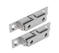 Chiusura a doppio rullo con sfera, Chiusura con doppia rotella for anta dell'armadietto Ottone Oro Argento 40-60mm 1 3 5 pz(Silver-60mm,1PC)