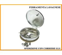 Chiusura a filo cromata con serratura Ø 115 mm x 100 Foresti e Suardi 256A.C