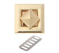 Chiusura a forma quadrata Girare Twist Serrature Messenger Borsa Borsa Hardware Chiusura per borsa Twist Turn Borsa Fare Rotazione Fibbia di fissaggio Clip Chiusura a spinta Caricata Toggle Chiusura