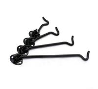 Chiusura a gancio e occhiello in acciaio inox per una sicura ritenzione di porte e cancelli, con supporto silenzioso per giardino e uso agricolo (7,6 cm)