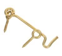 Chiusura a Gancio in Rame Massiccio Oro per Finestre e Porte | Stile Antico e Retrò, Installazione Rapida, Riduce le Correnti D'aria, per Interni e Cancelli