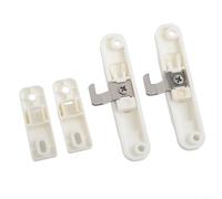 Chiusura a gancio per porte scorrevoli e pieghevoli e con robusto materiale PP e direzione del gancio personalizzabile (gancio di piegatura bianco)