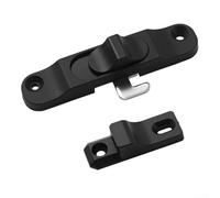 Chiusura a gancio per porte scorrevoli e pieghevoli e con robusto materiale PP e direzione del gancio personalizzabile (gancio dritto nero)